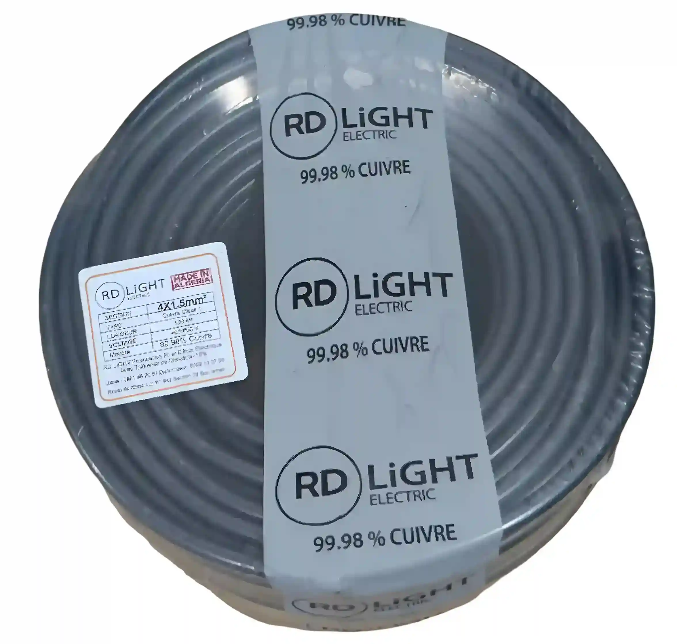 Câble rigide cuivre 4x1.5 mm²