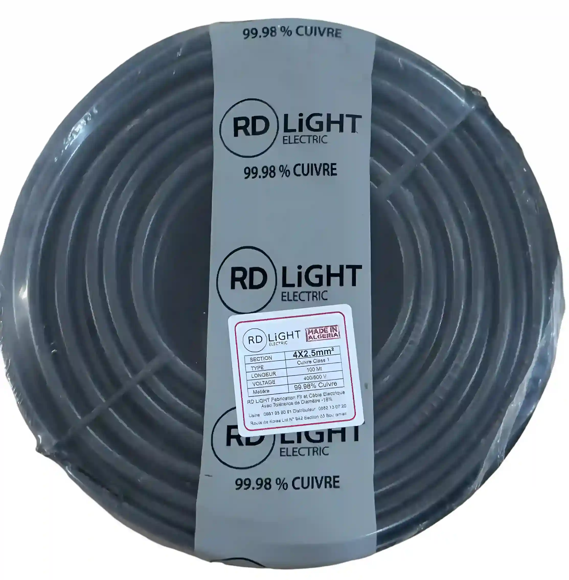 Câble rigide cuivre 4x2.5 mm²