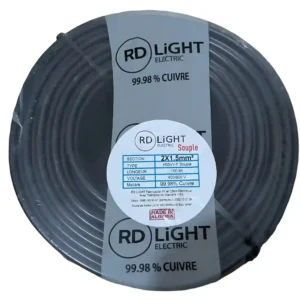 Câble souple cuivre 2x1.5 mm²