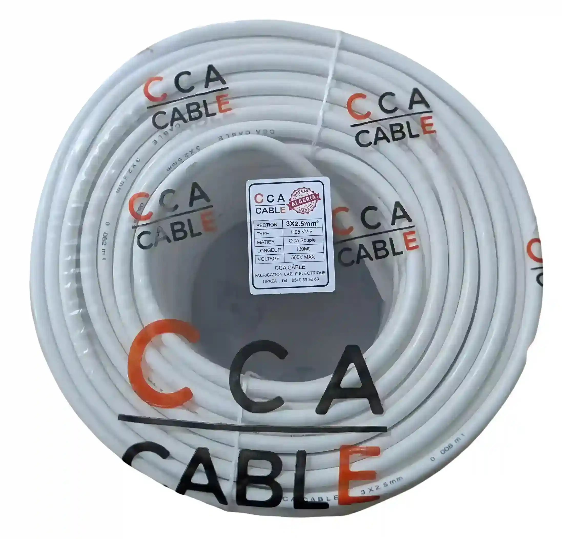 Câble souple alucuivre 3x2.5 mm²