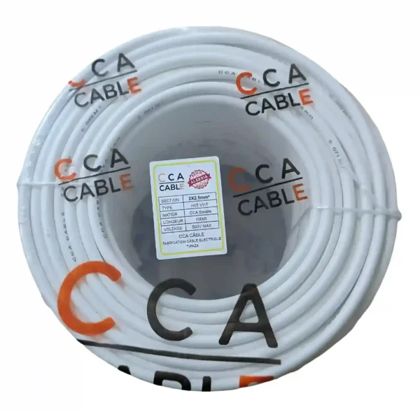 Câble souple alucuivre 2x2.5 mm²