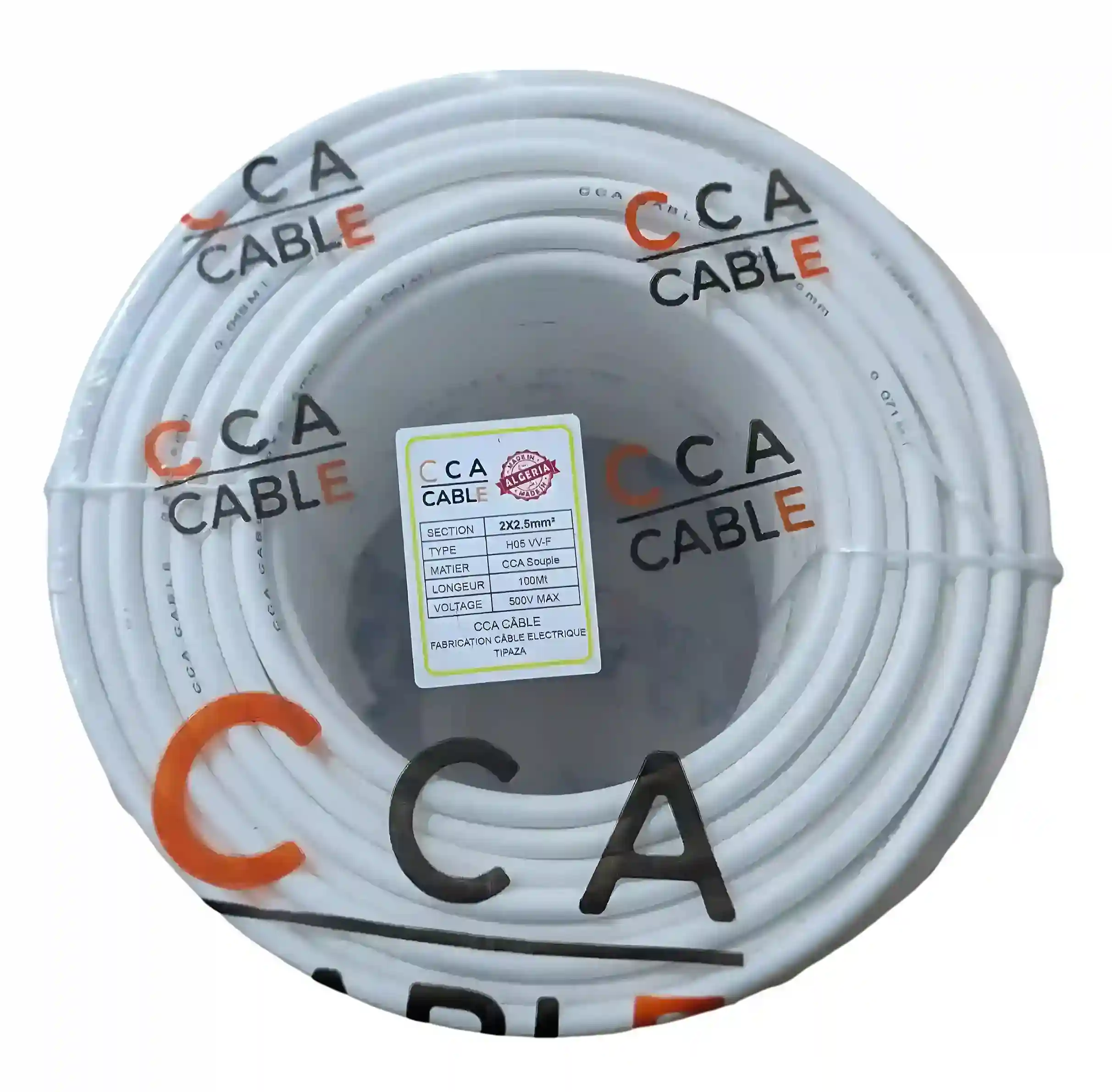 Câble souple alucuivre 2x2.5 mm²